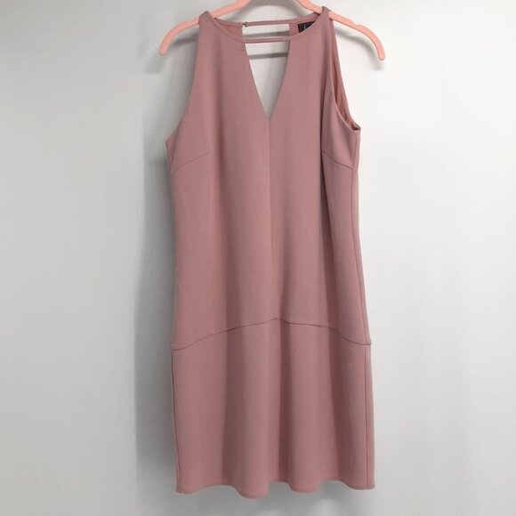 NWT Pink Sam  Edelman keyhole neck shift mini dress size 4 - Picture 3 of 15